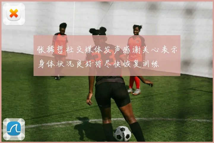 张稀哲社交媒体发声感谢关心表示身体状况良好将尽快恢复训练